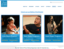 Tablet Screenshot of bluebearmusic.org